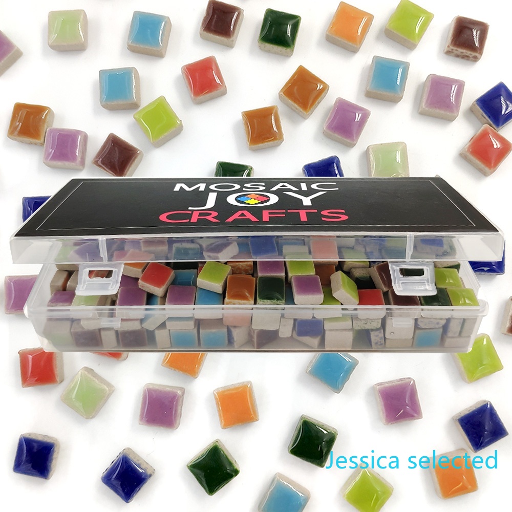 Ceramic Tile Blank - 100g DIY Ceramic Mosaic Tiles Glass