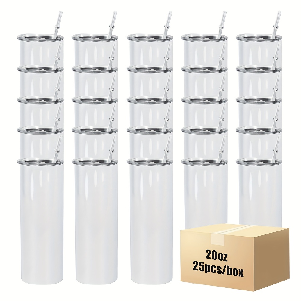 25pcs 20oz Straight Stainless  – Tumbler 20Oz White Bewertung und Preis