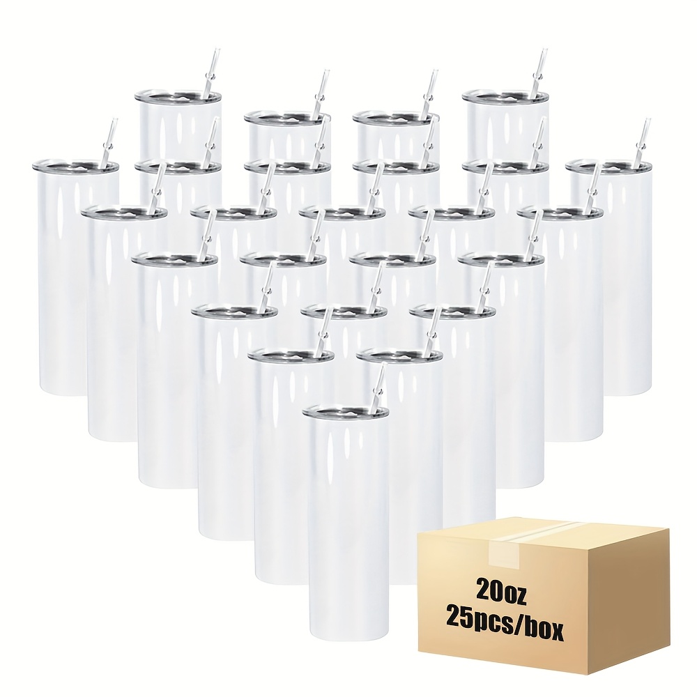 25pcs 20oz Straight Stainless  – Tumbler 20Oz White Bewertung und Preis
