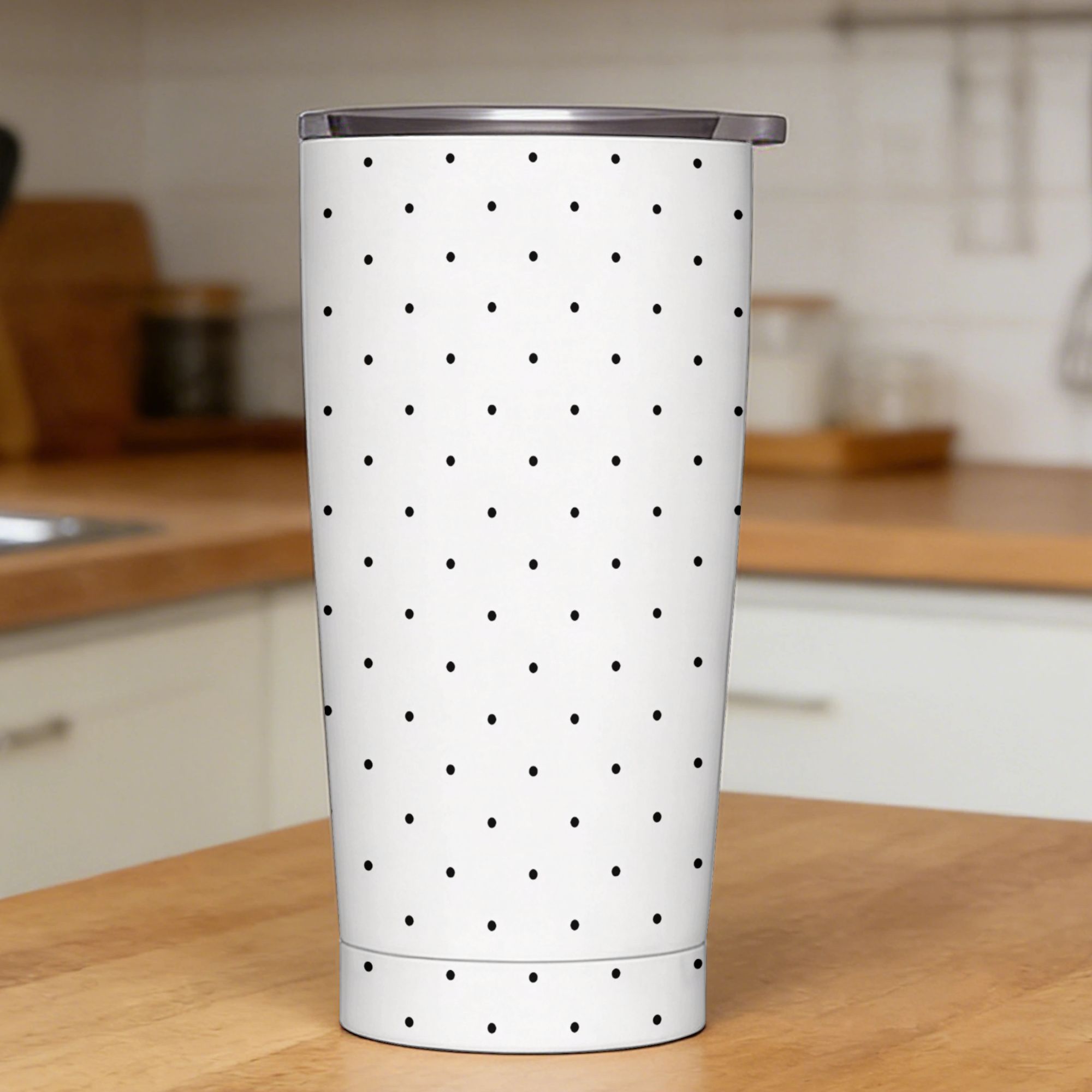 Black & White Polka Dot Patter – Tumbler 20Oz White Bewertung und Preis