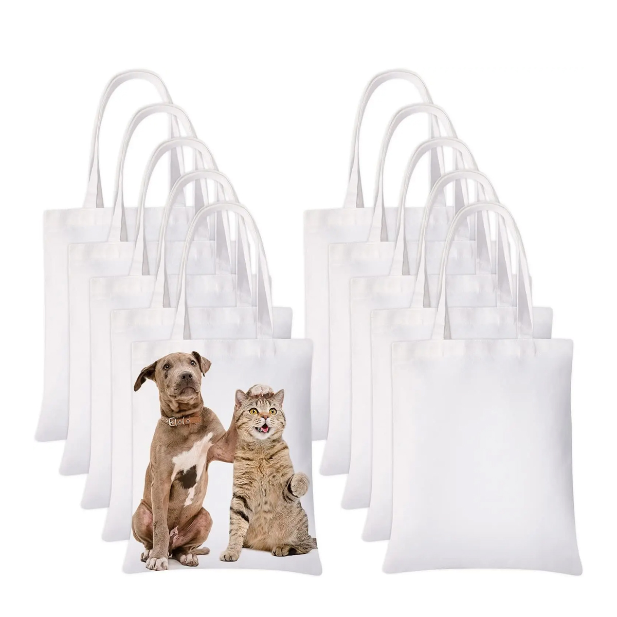 6pcs White Canvas Tote Bags, S – Tote Bag Sublimation Bewertung und Preis