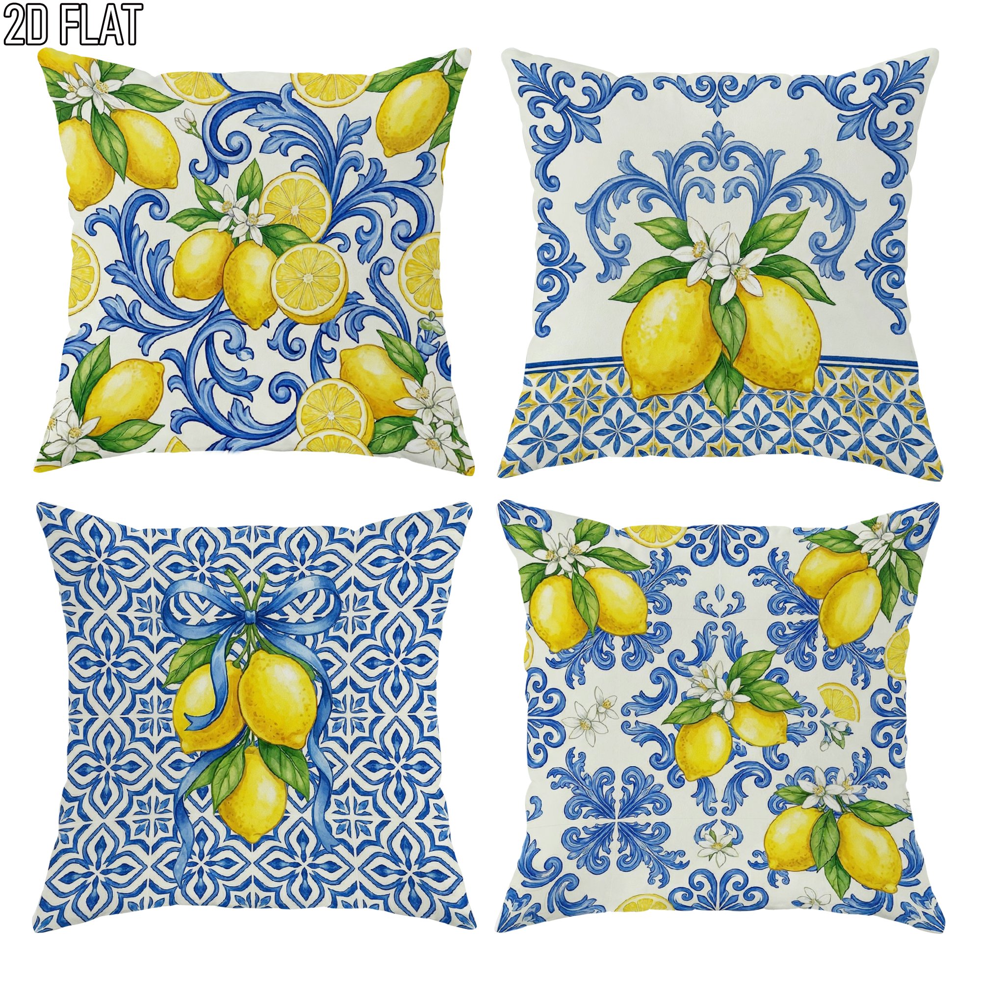 4Pcs Italian Summer Style Thro – Ceramic Tile Blank Bewertung und Preis