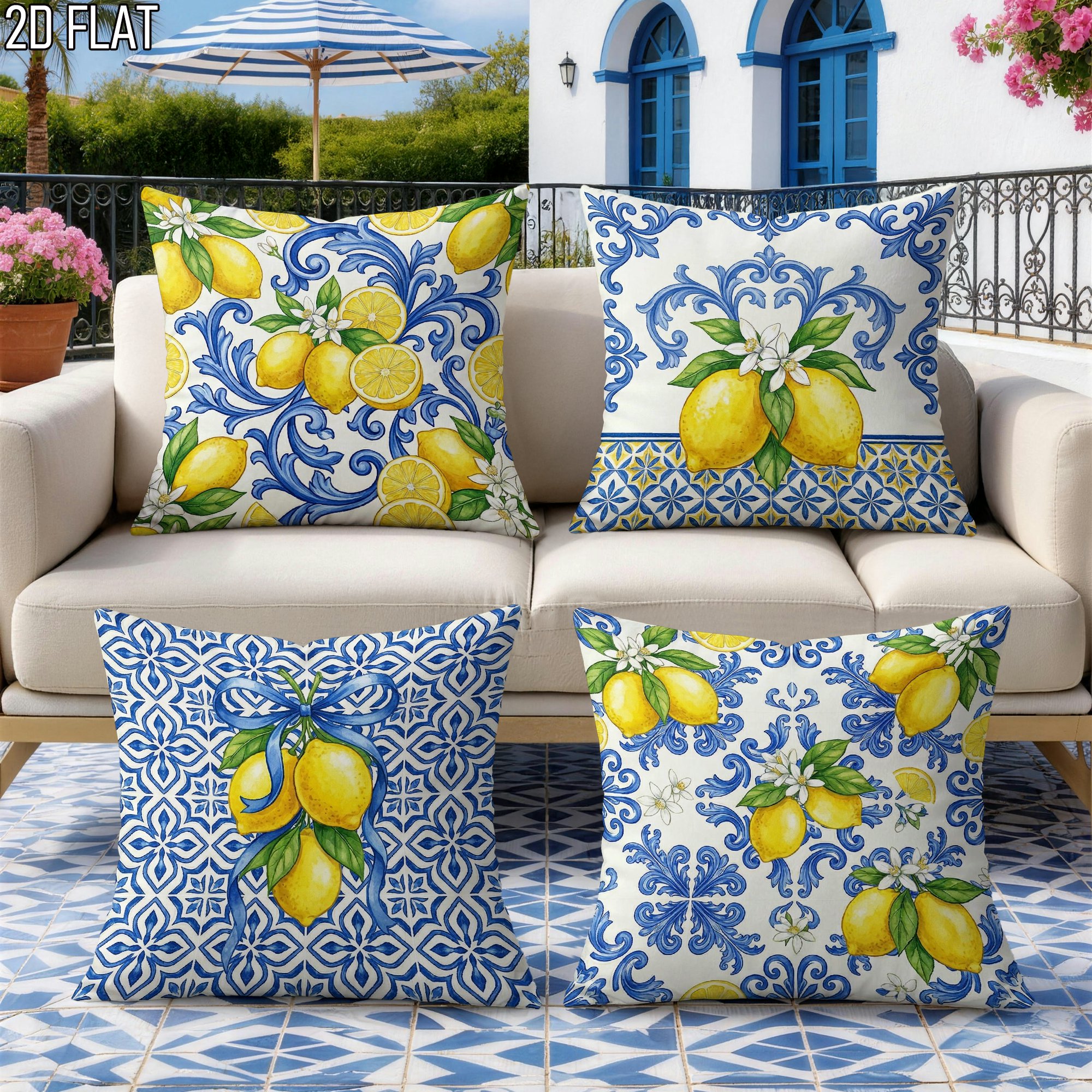 4Pcs Italian Summer Style Thro – Ceramic Tile Blank Bewertung und Preis
