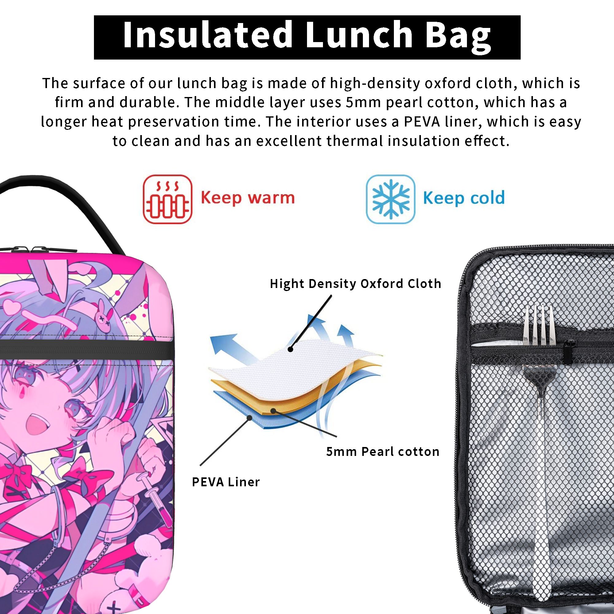 Hatsune Miku  Insulated Lunch  – Tote Bag Sublimation Bewertung und Preis