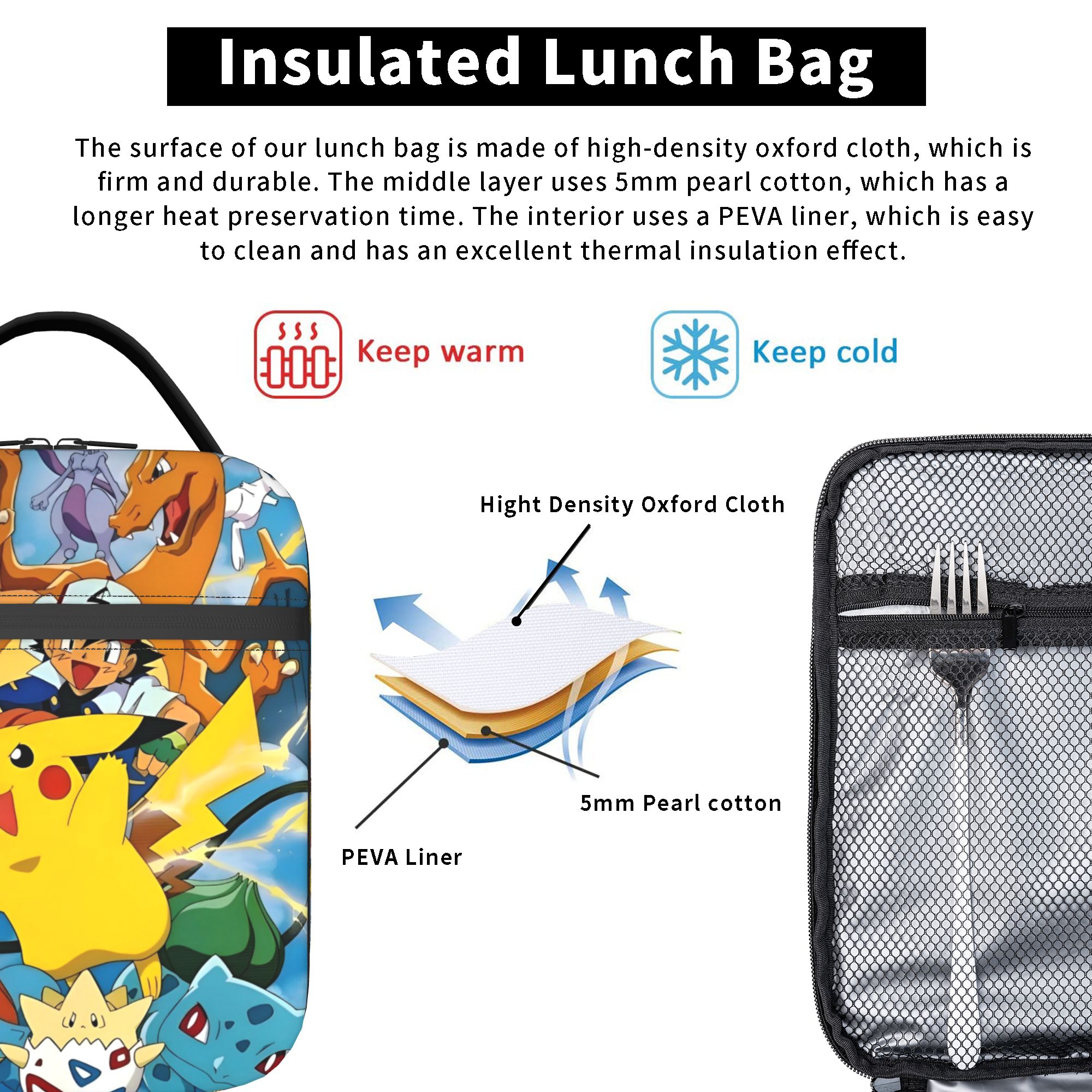 Cute Cartoon Manga Poke-Mon In – Tote Bag Sublimation Bewertung und Preis