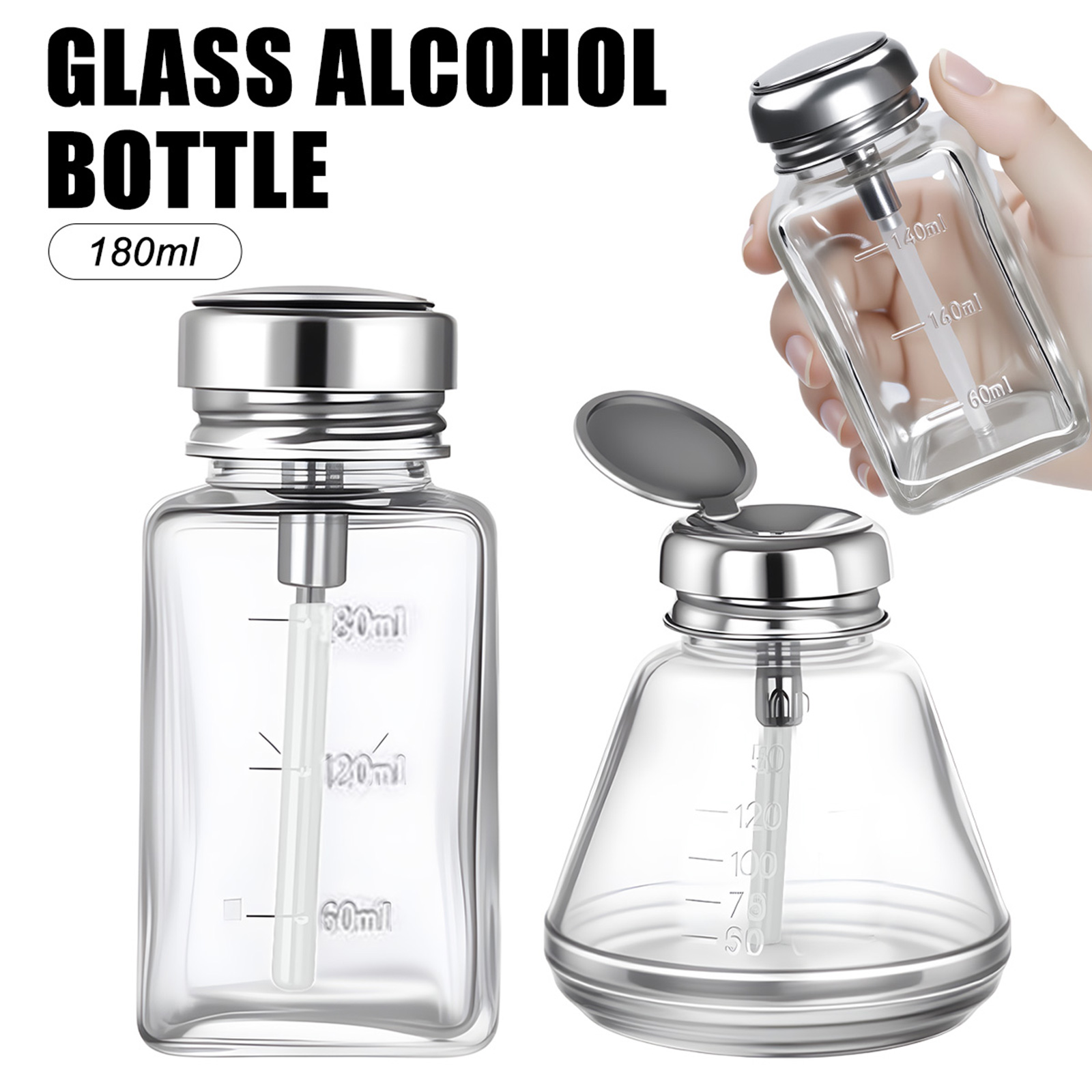 180ml Nail Glass Bottle Press  – Water Bottle Blank Bewertung und Preis