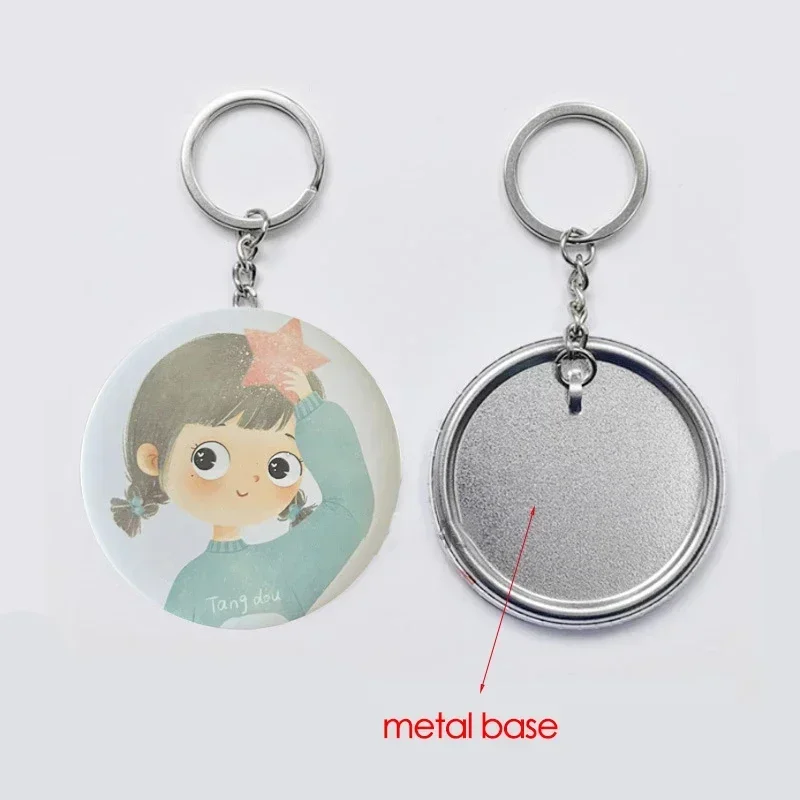 100PCS 44mm 58mm Keychains Bad – Button Badge Blank Bewertung und Preis