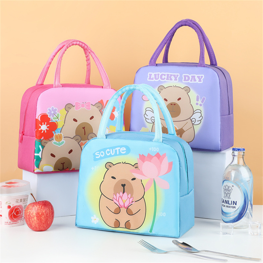 Cartoon Capybara Lunch Bag Ins – Tote Bag Sublimation Bewertung und Preis