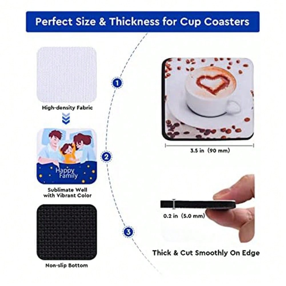 1PCS Square Sublimation Blanks – Coaster Sublimation Blank Bewertung und Preis