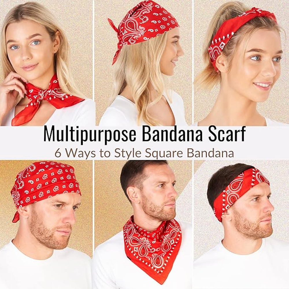Hip Hop Cowboy Paisley Scarf L – Bandana Blank White Bewertung und Preis
