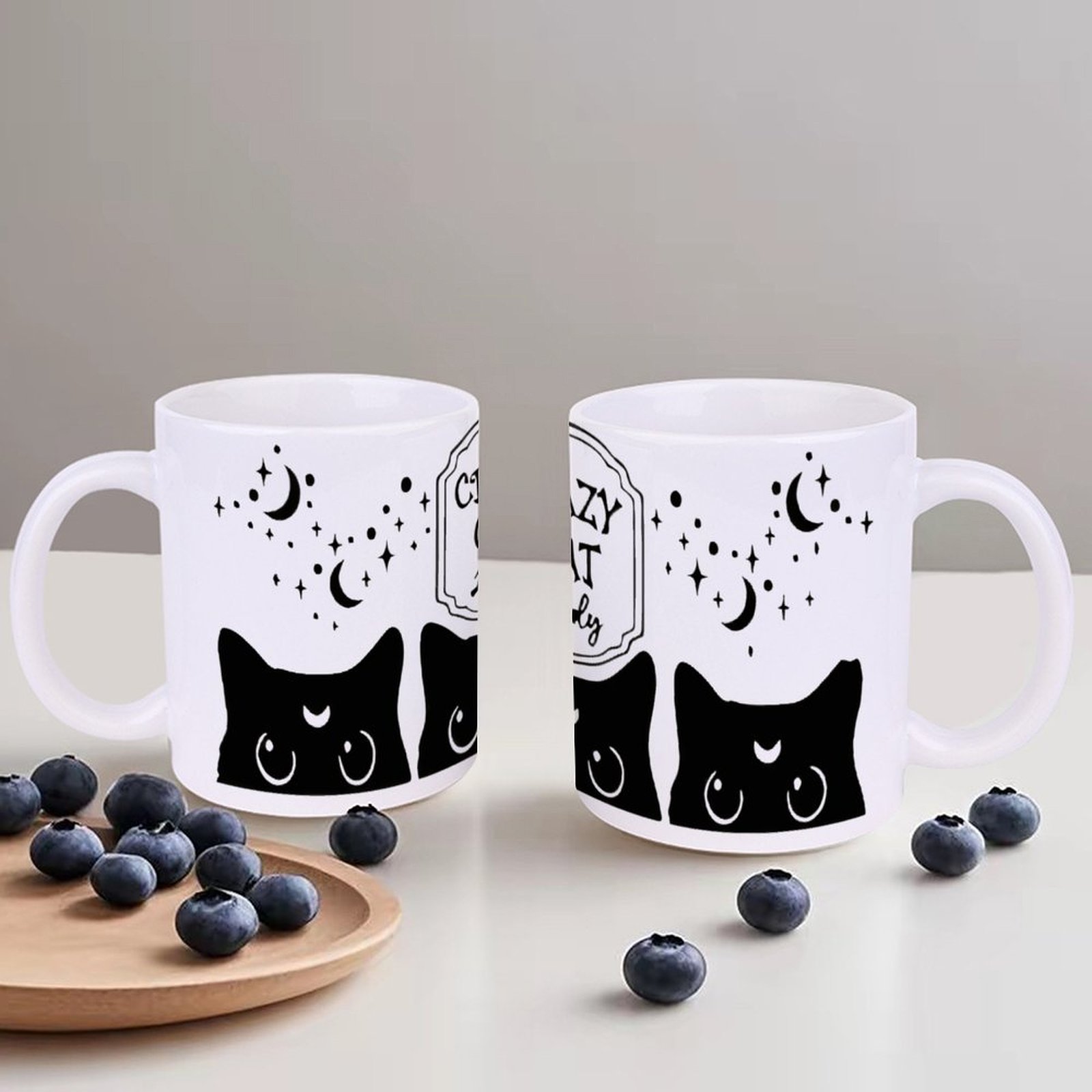 Three Black Cats With Crescent – Sublimation Mug White Bewertung und Preis