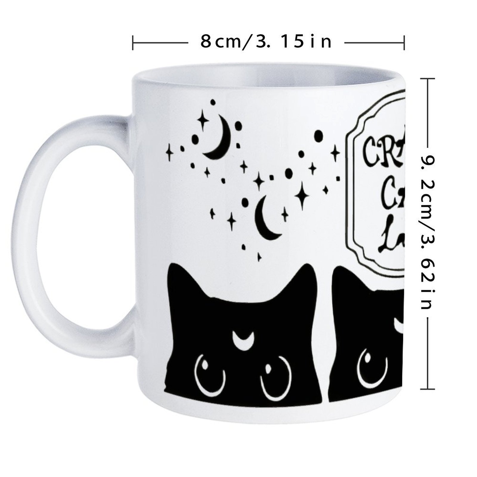 Three Black Cats With Crescent – Sublimation Mug White Bewertung und Preis