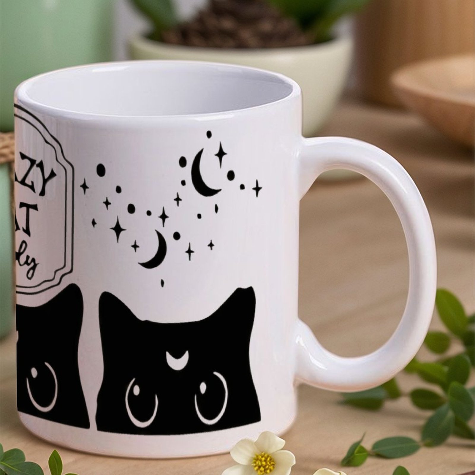 Three Black Cats With Crescent – Sublimation Mug White Bewertung und Preis