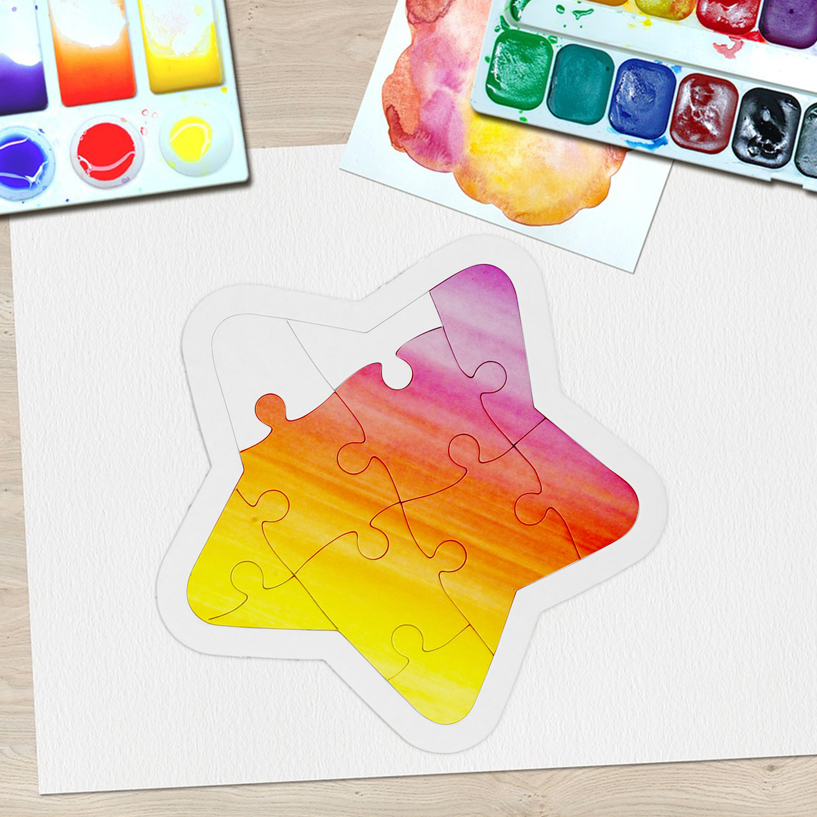 6Pcs Cartoon Blank DIY Drawing – Puzzle Blank White Bewertung und Preis