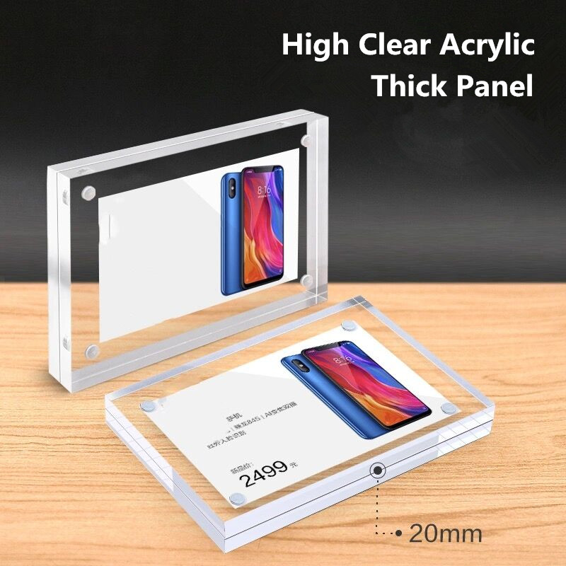 90x55mm Magnetic Acrylic Price – Photo Acrylic Block Bewertung und Preis