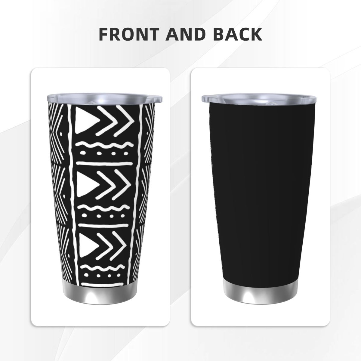 Black And White African Bogola – Tumbler 20Oz White Bewertung und Preis