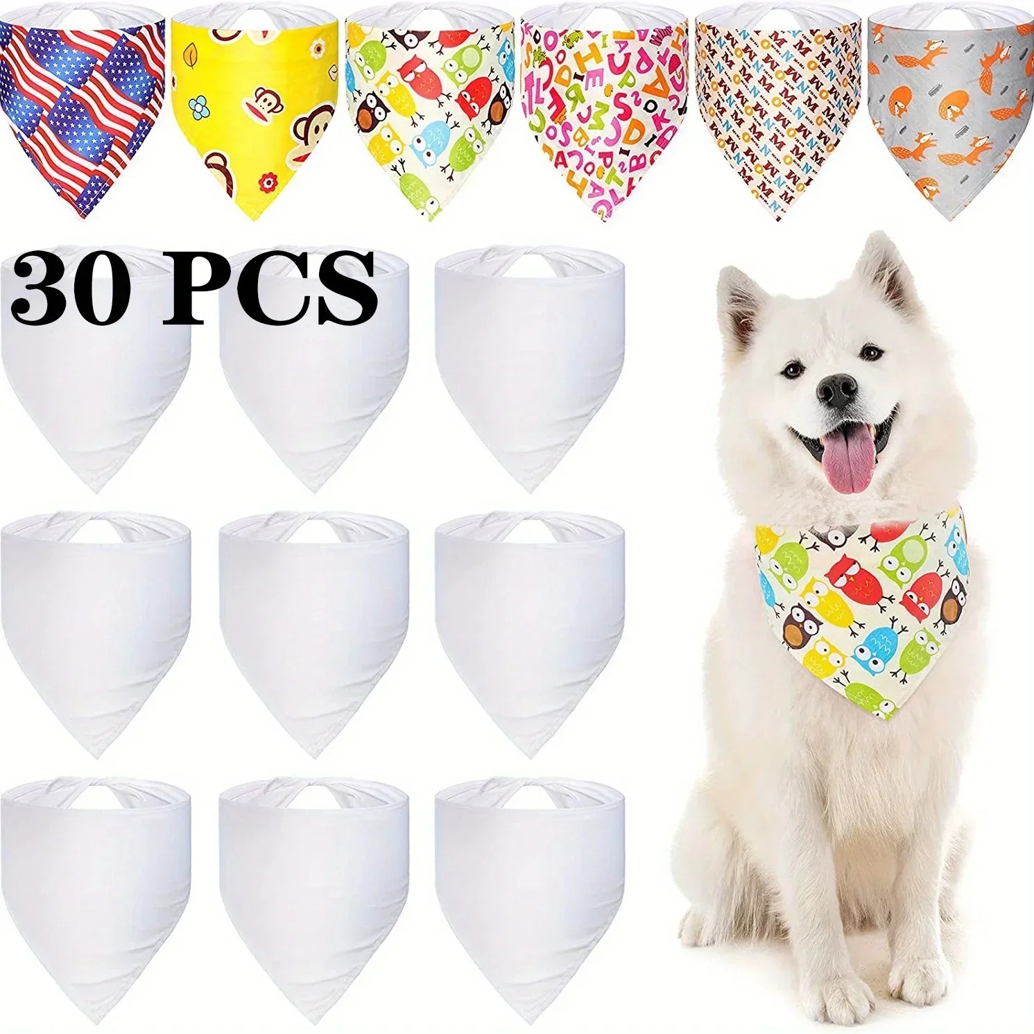 30pcs White Polyester Blank Do – Bandana Blank White Bewertung und Preis