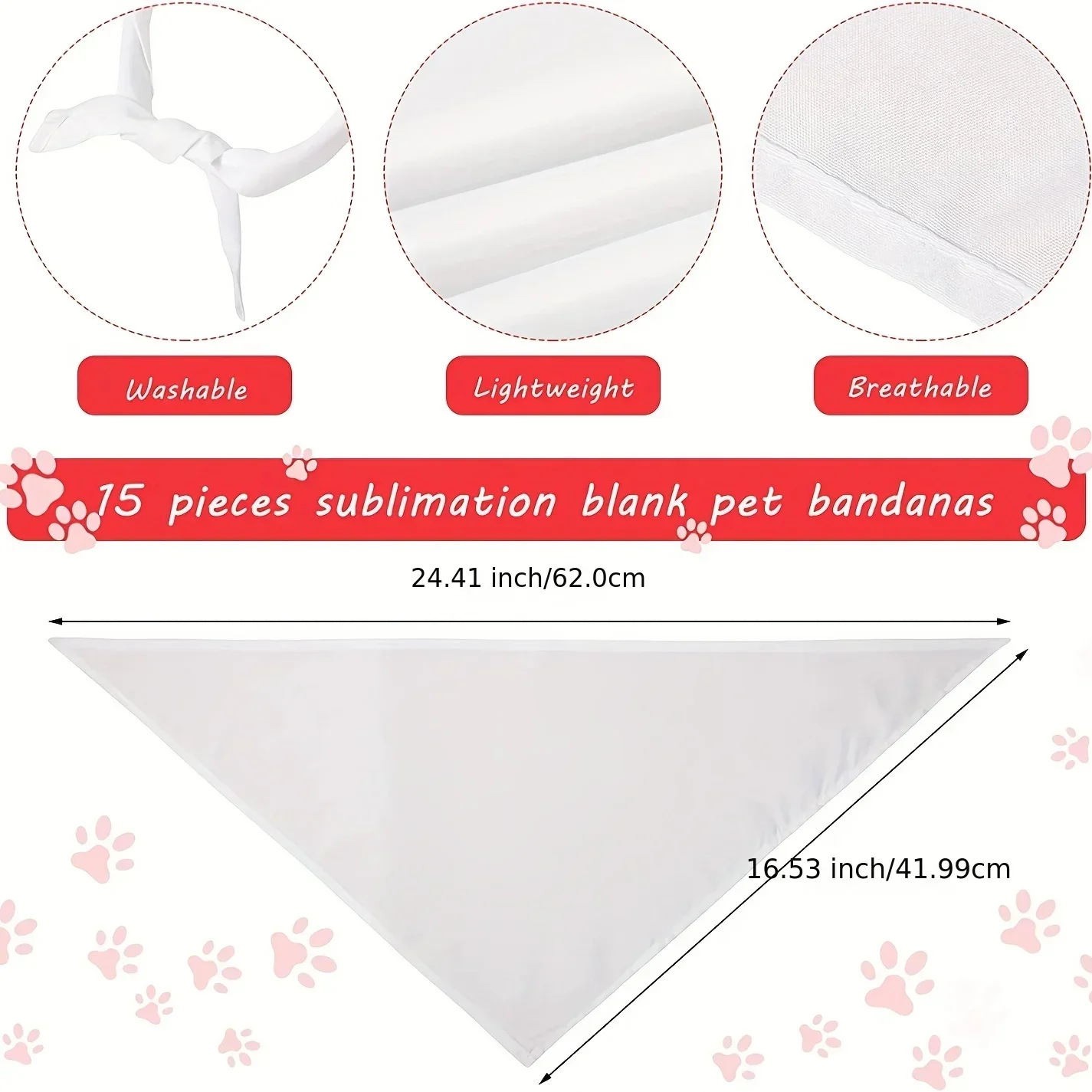 30pcs White Polyester Blank Do – Bandana Blank White Bewertung und Preis