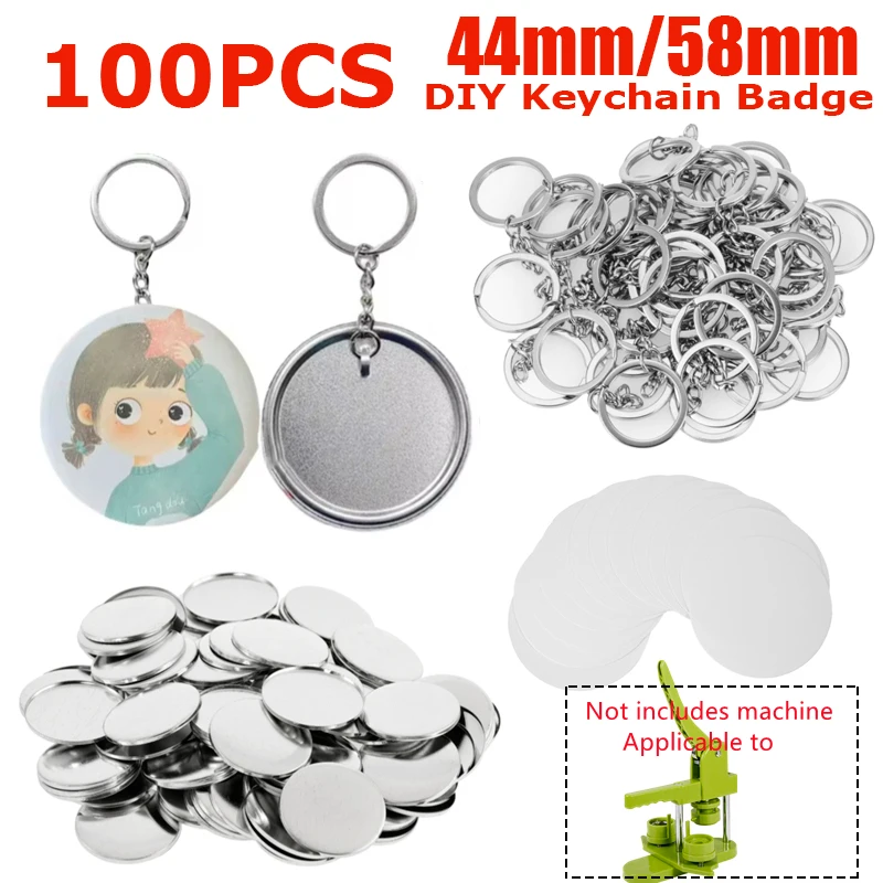 100PCS Blank Plastic/Metal But – Button Badge Blank Bewertung und Preis
