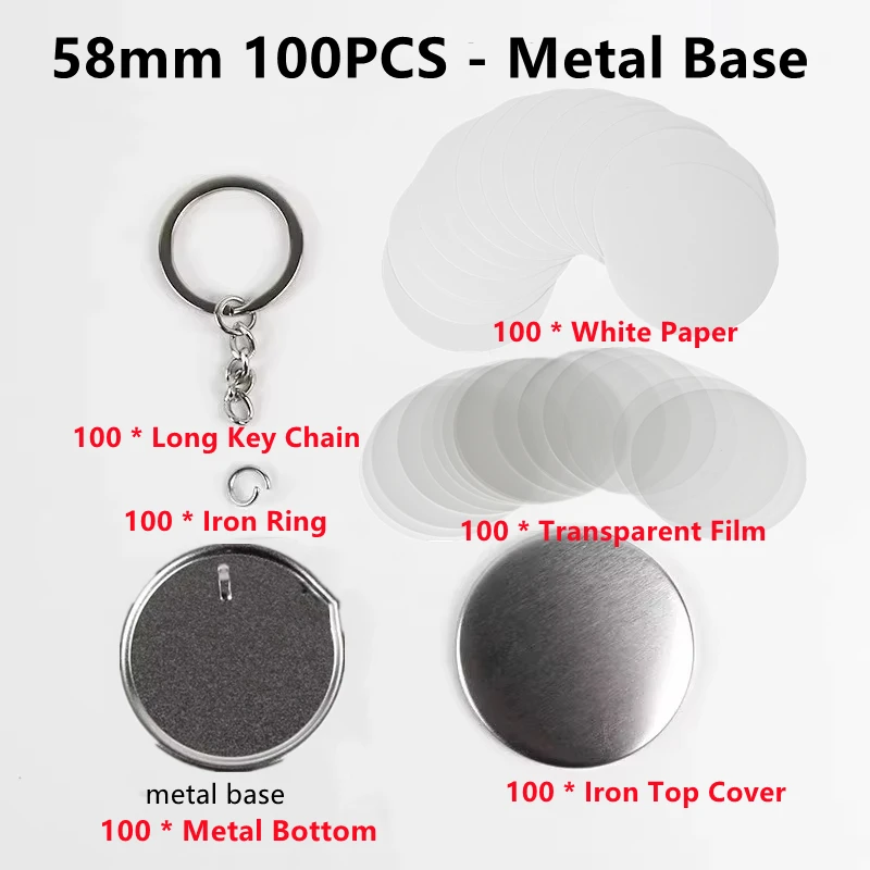 100PCS Blank Plastic/Metal But – Button Badge Blank Bewertung und Preis