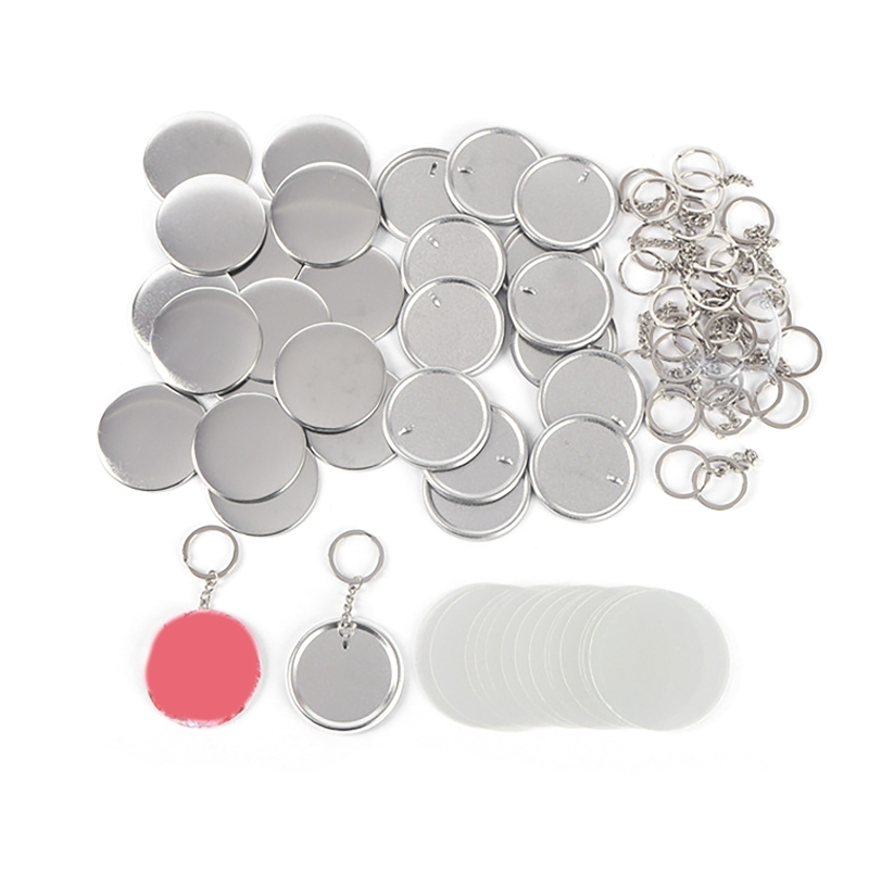 100PCS 44MM 58MM Plastic Metal – Button Badge Blank Bewertung und Preis