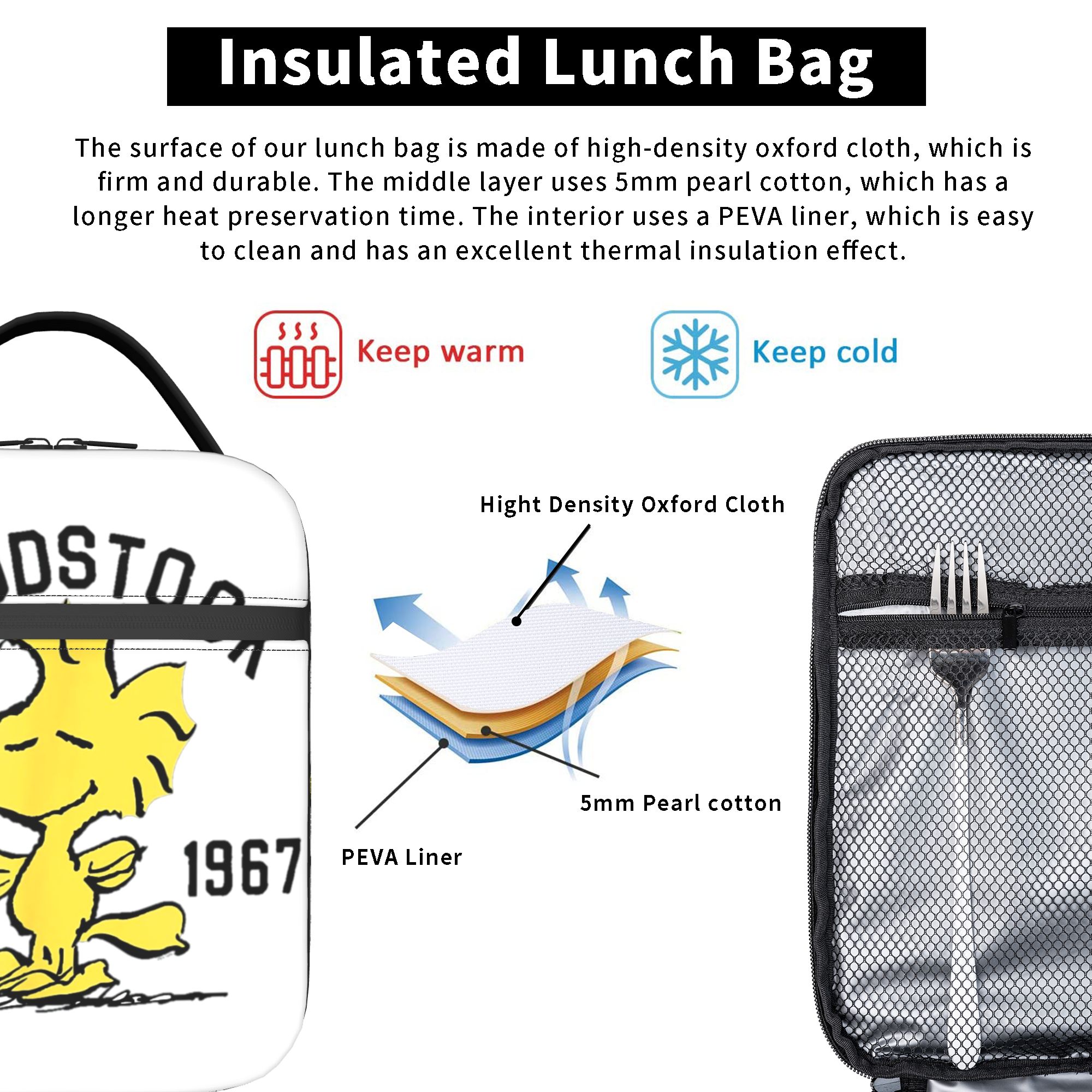 Peanuts Woodstock Snoopy Insul – Tote Bag Sublimation Bewertung und Preis