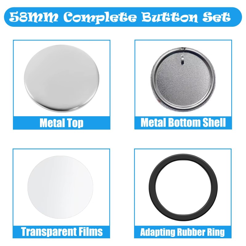 100 Sets 58 Mm/ 44 Mm Button M – Button Badge Blank Bewertung und Preis
