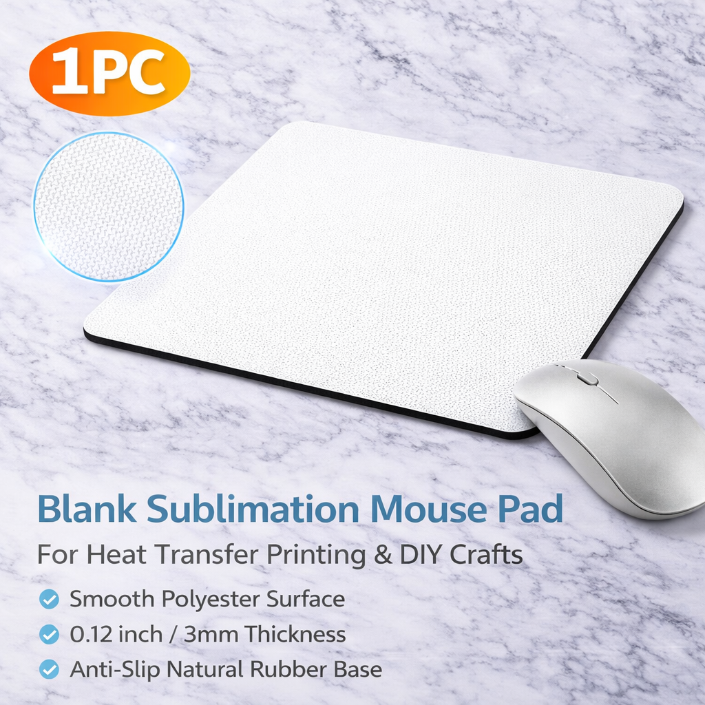 1 Pc Sublimation Mouse Pad Bla – Mouse Pad Blank Sublimation Bewertung und Preis