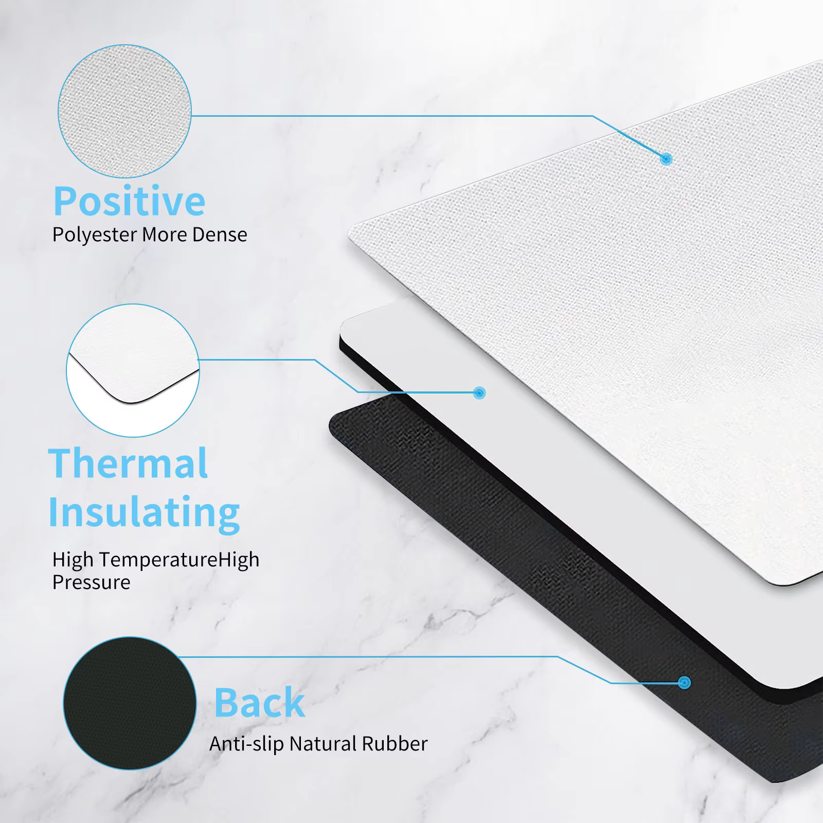 1 Pc Sublimation Mouse Pad Bla – Mouse Pad Blank Sublimation Bewertung und Preis