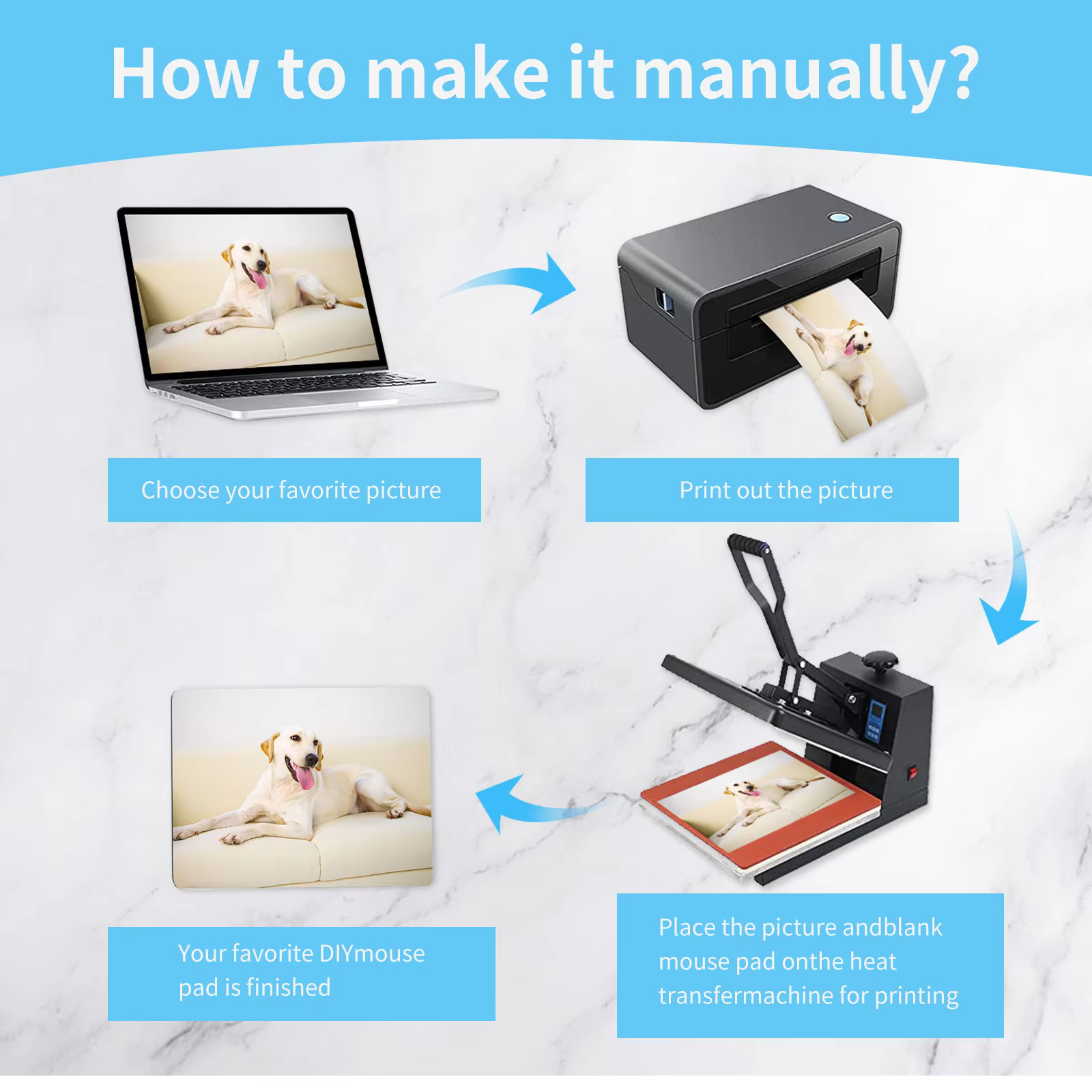 1 Pc Sublimation Mouse Pad Bla – Mouse Pad Blank Sublimation Bewertung und Preis