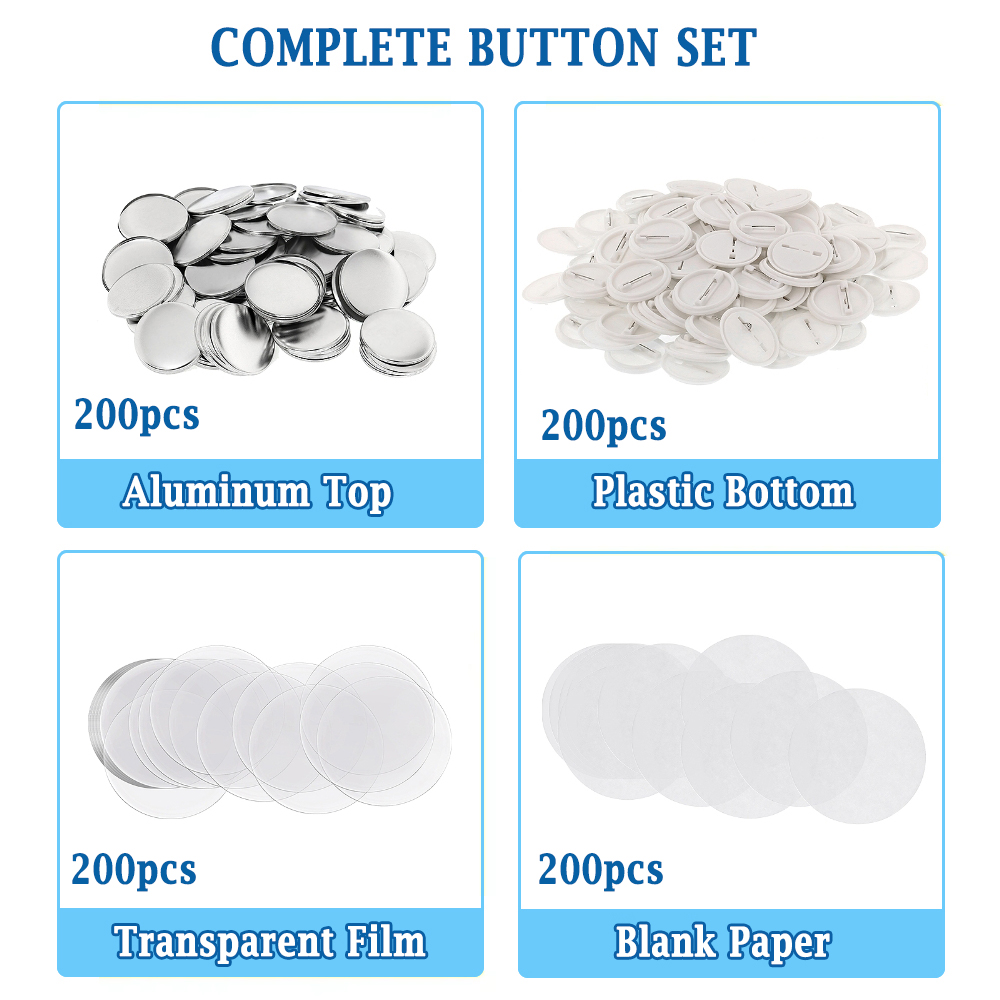 200pcs DIY Round Badge Making  – Button Badge Blank Bewertung und Preis