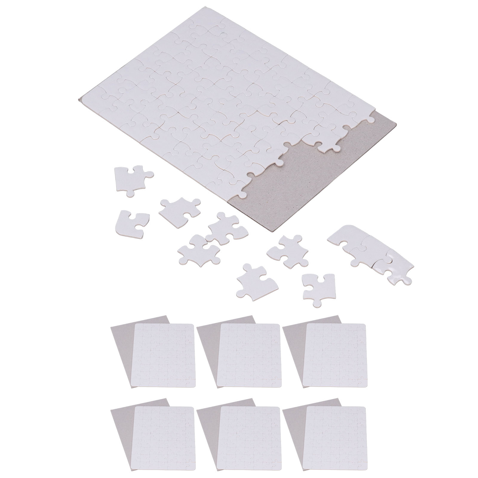 6 Set Blank Puzzles 13x18cm Wh – Puzzle Blank White Bewertung und Preis