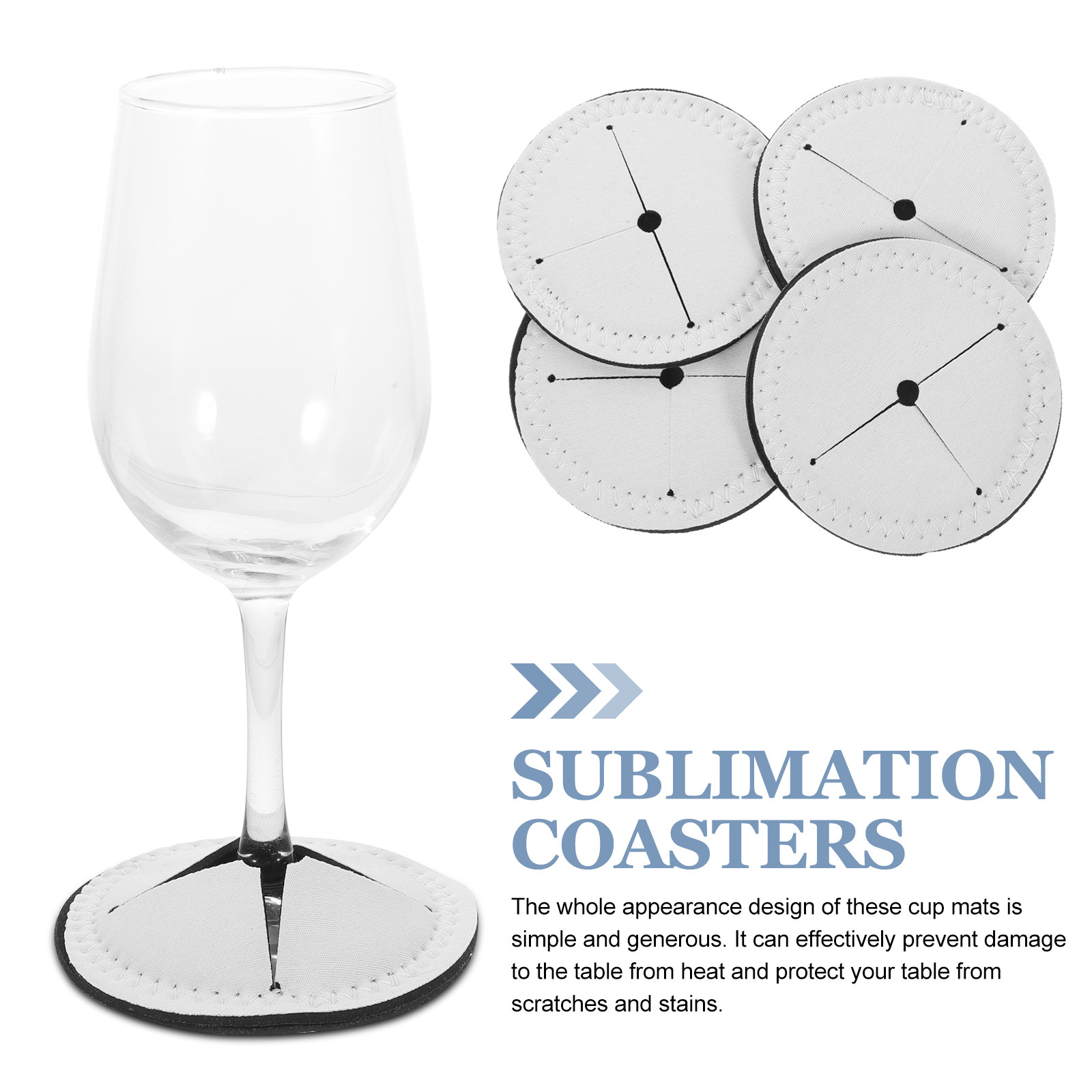 4Pcs Wine Cup Coasters Blank S – Coaster Sublimation Blank Bewertung und Preis