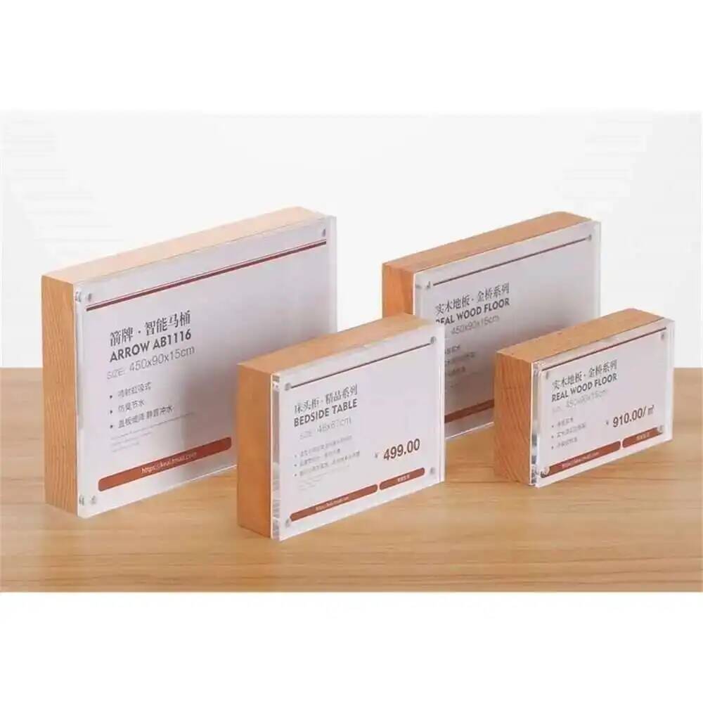 Desk Price Card Display Magnet – Photo Acrylic Block Bewertung und Preis