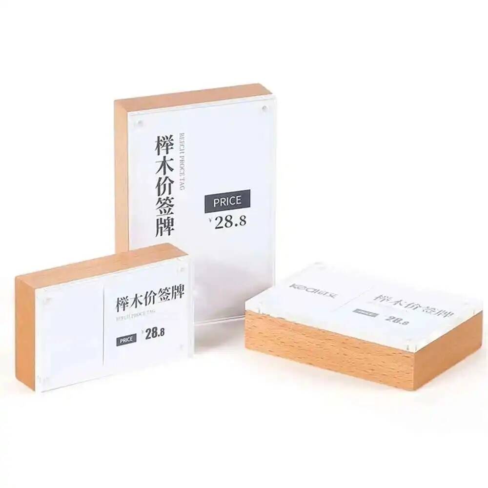 Desk Price Card Display Magnet – Photo Acrylic Block Bewertung und Preis