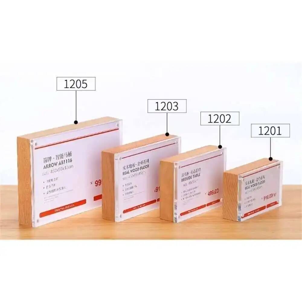 Desk Price Card Display Magnet – Photo Acrylic Block Bewertung und Preis