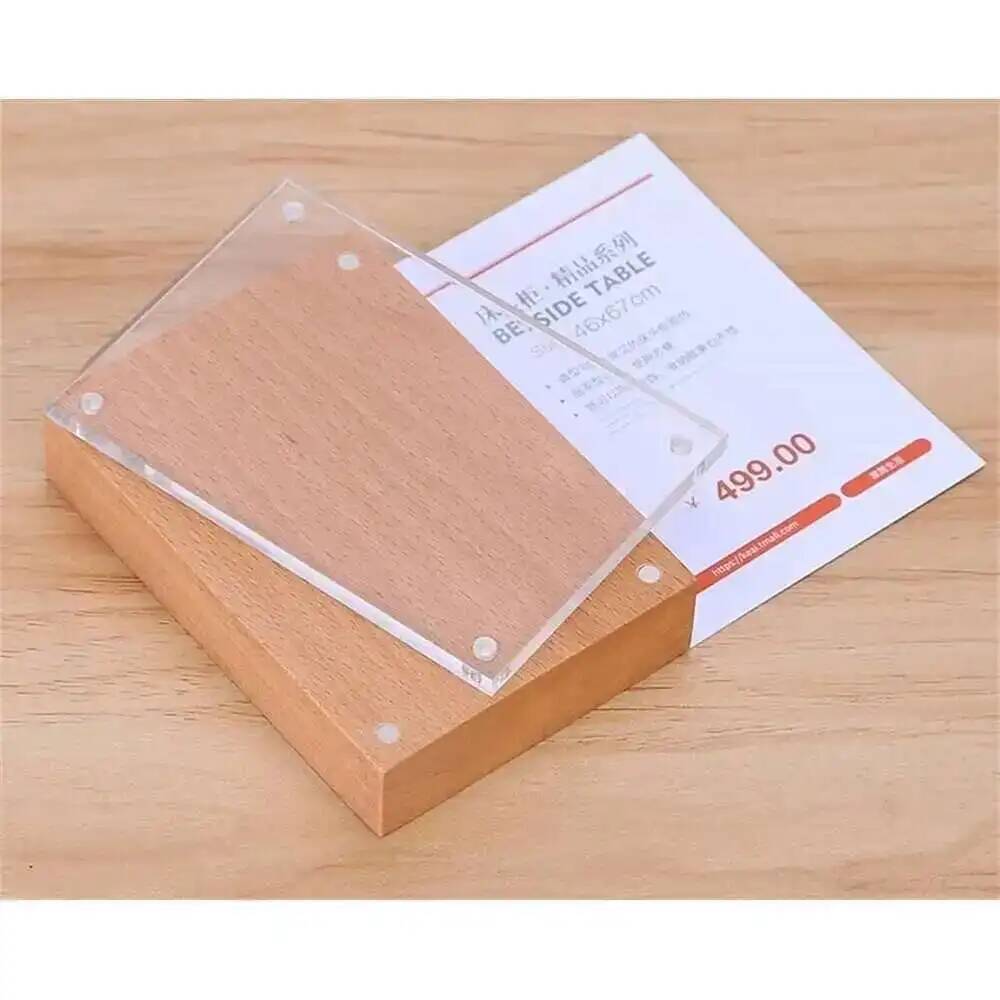 Desk Price Card Display Magnet – Photo Acrylic Block Bewertung und Preis