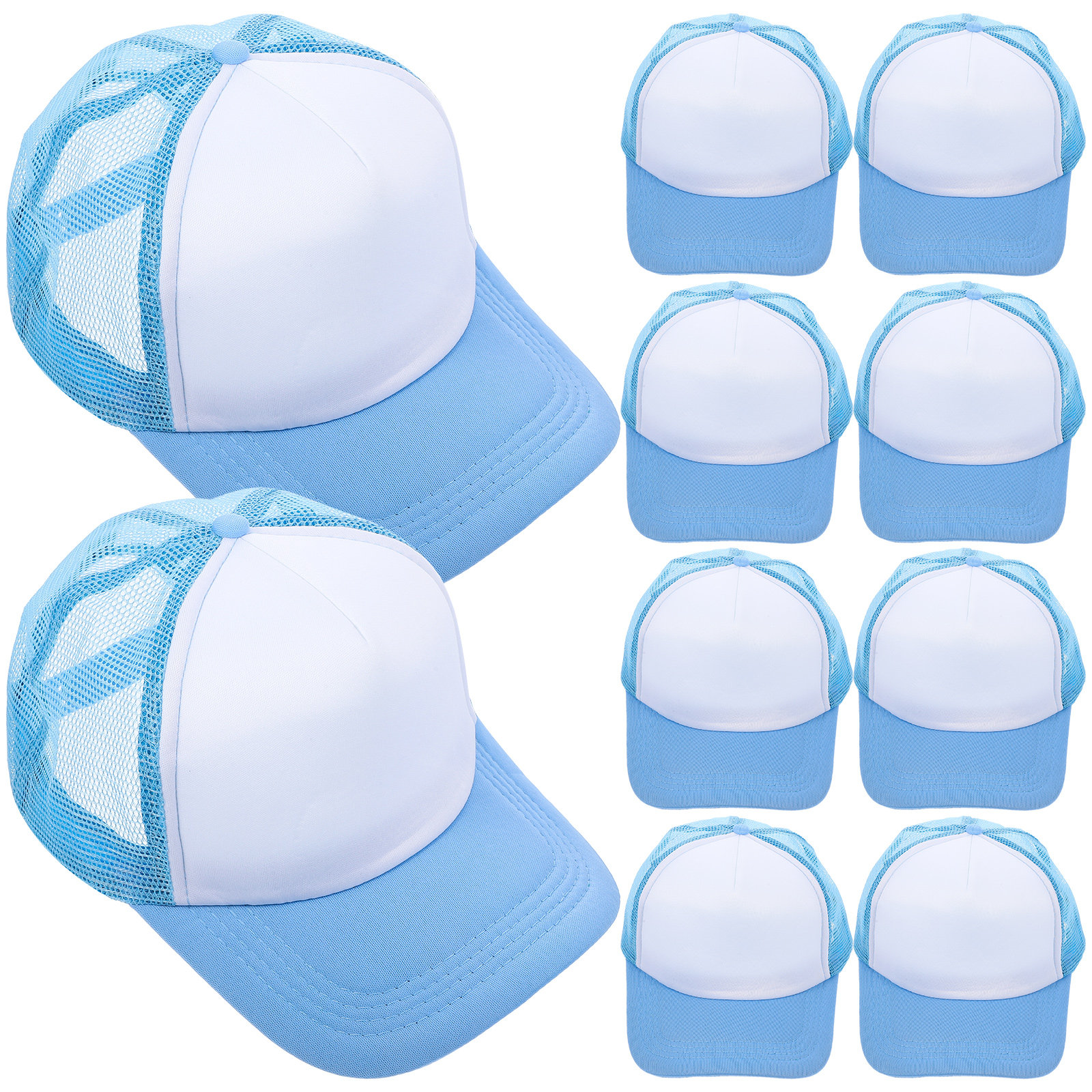 10Pcs Blank Baseball Hats Mesh – Hat Sublimation Blank Bewertung und Preis