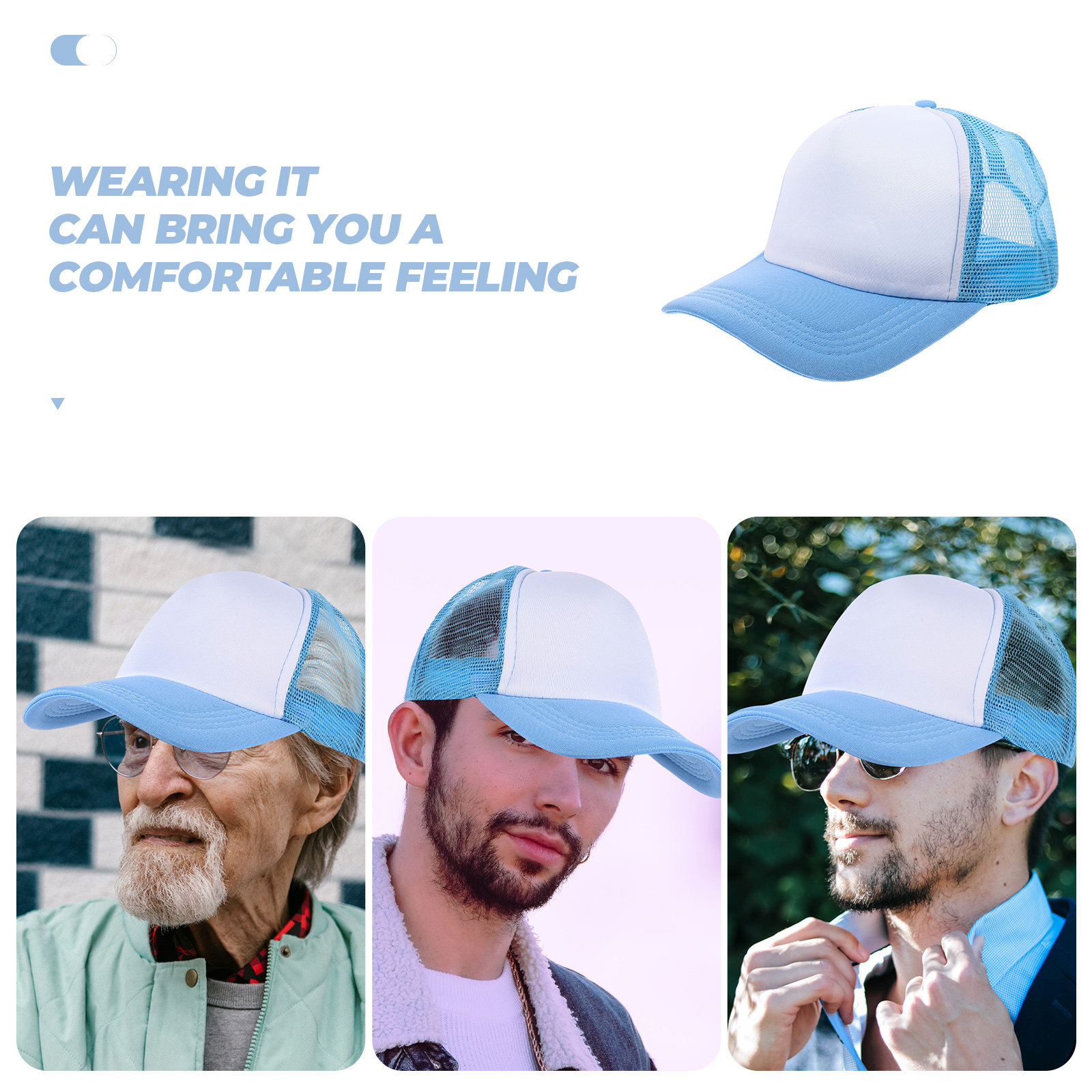 10Pcs Blank Baseball Hats Mesh – Hat Sublimation Blank Bewertung und Preis