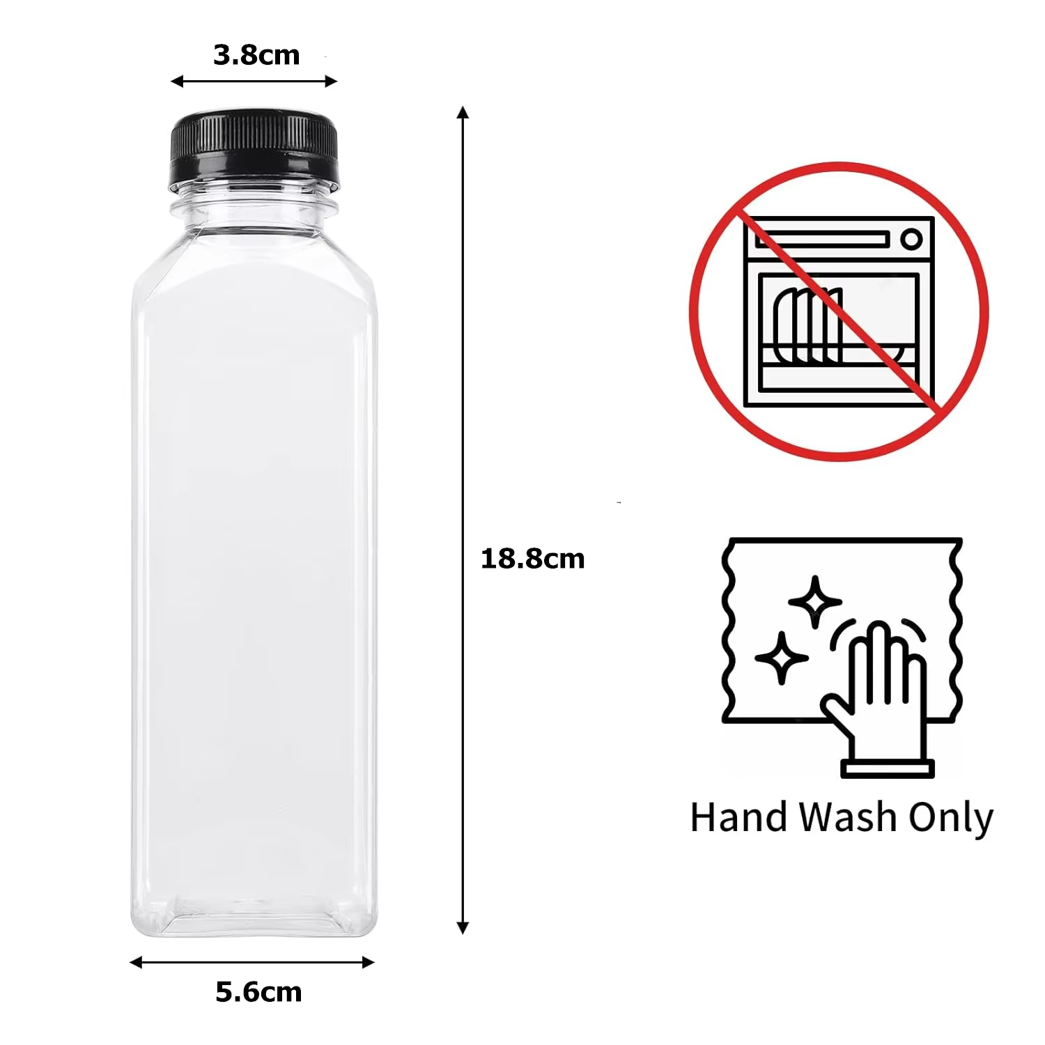 500ML Juice Bottles with Caps  – Water Bottle Blank Bewertung und Preis