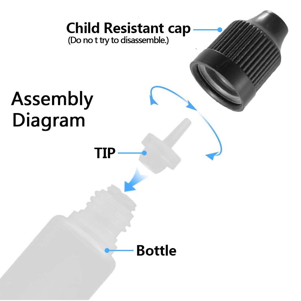 5Pcs 3ml-120ml LDPE Empty Plas – Water Bottle Blank Bewertung und Preis