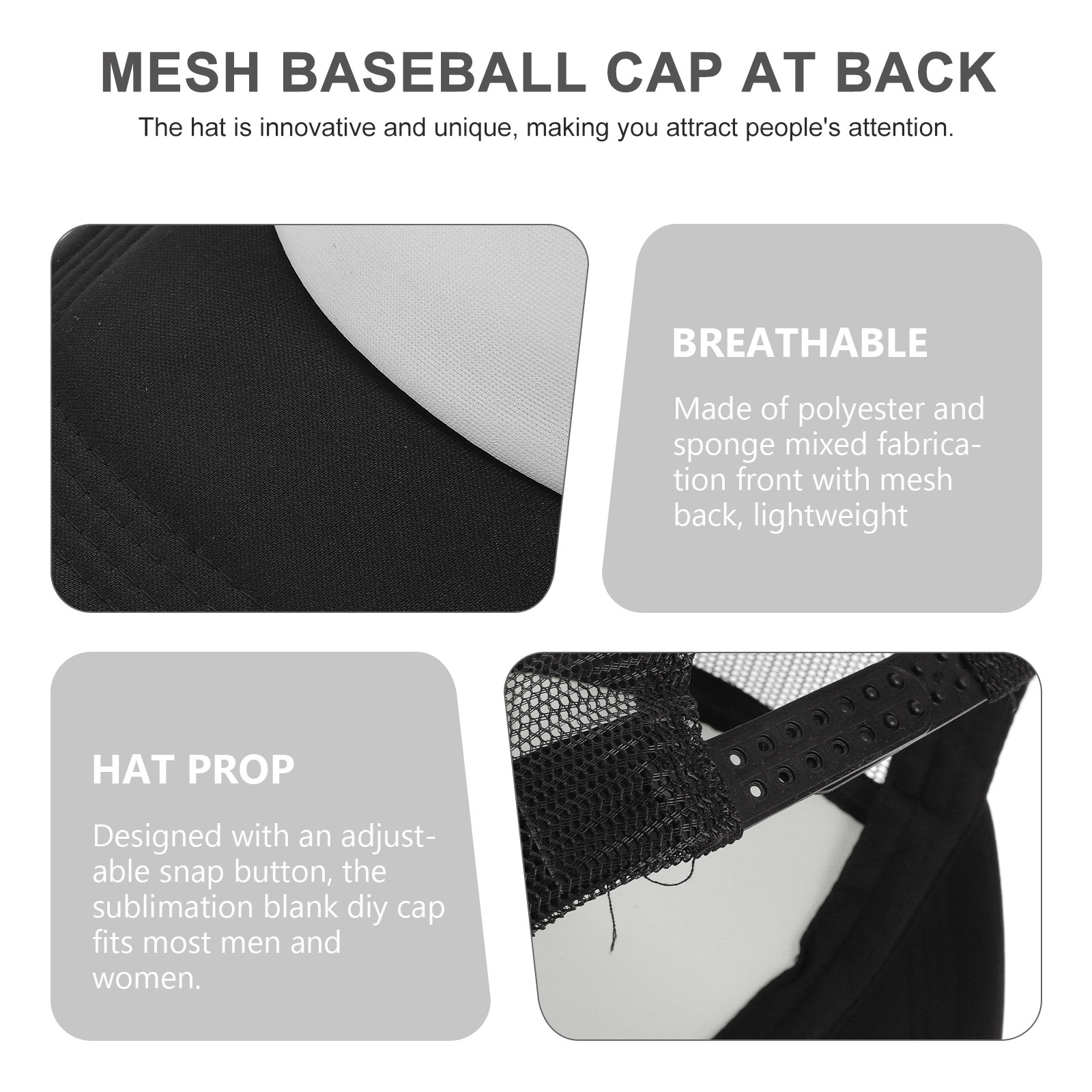 10Pcs DIY Blank Trucker Hat Me – Hat Sublimation Blank Bewertung und Preis