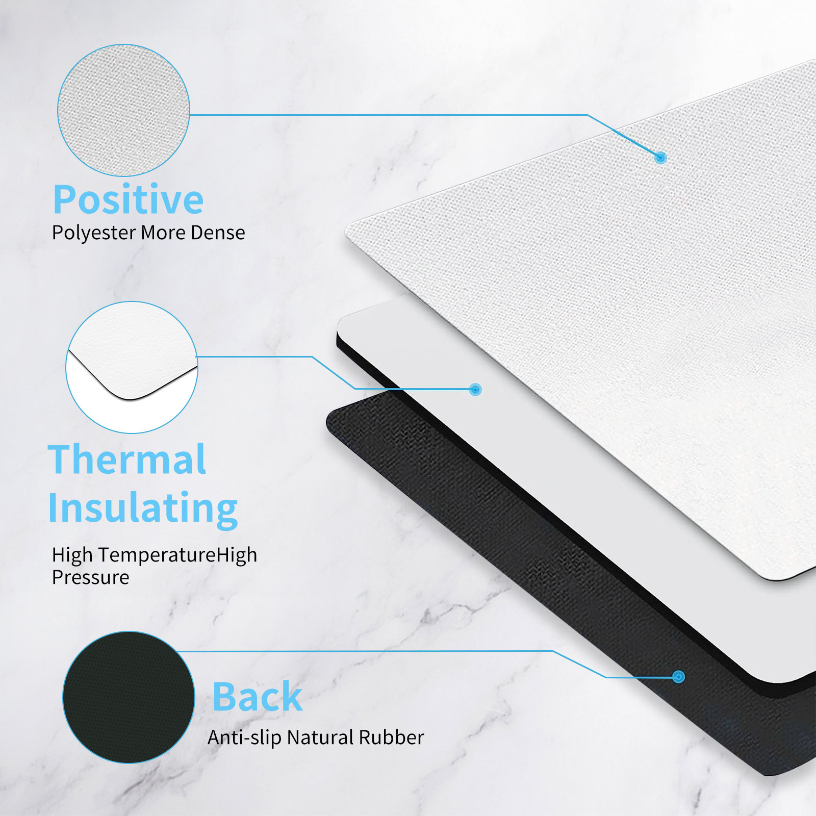 8pcs Sublimation Mouse Pad Bla – Mouse Pad Blank Sublimation Bewertung und Preis