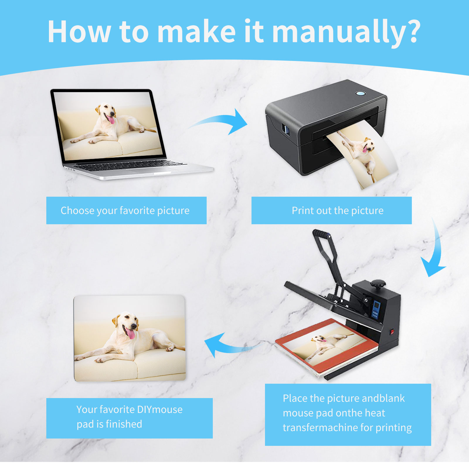 8pcs Sublimation Mouse Pad Bla – Mouse Pad Blank Sublimation Bewertung und Preis