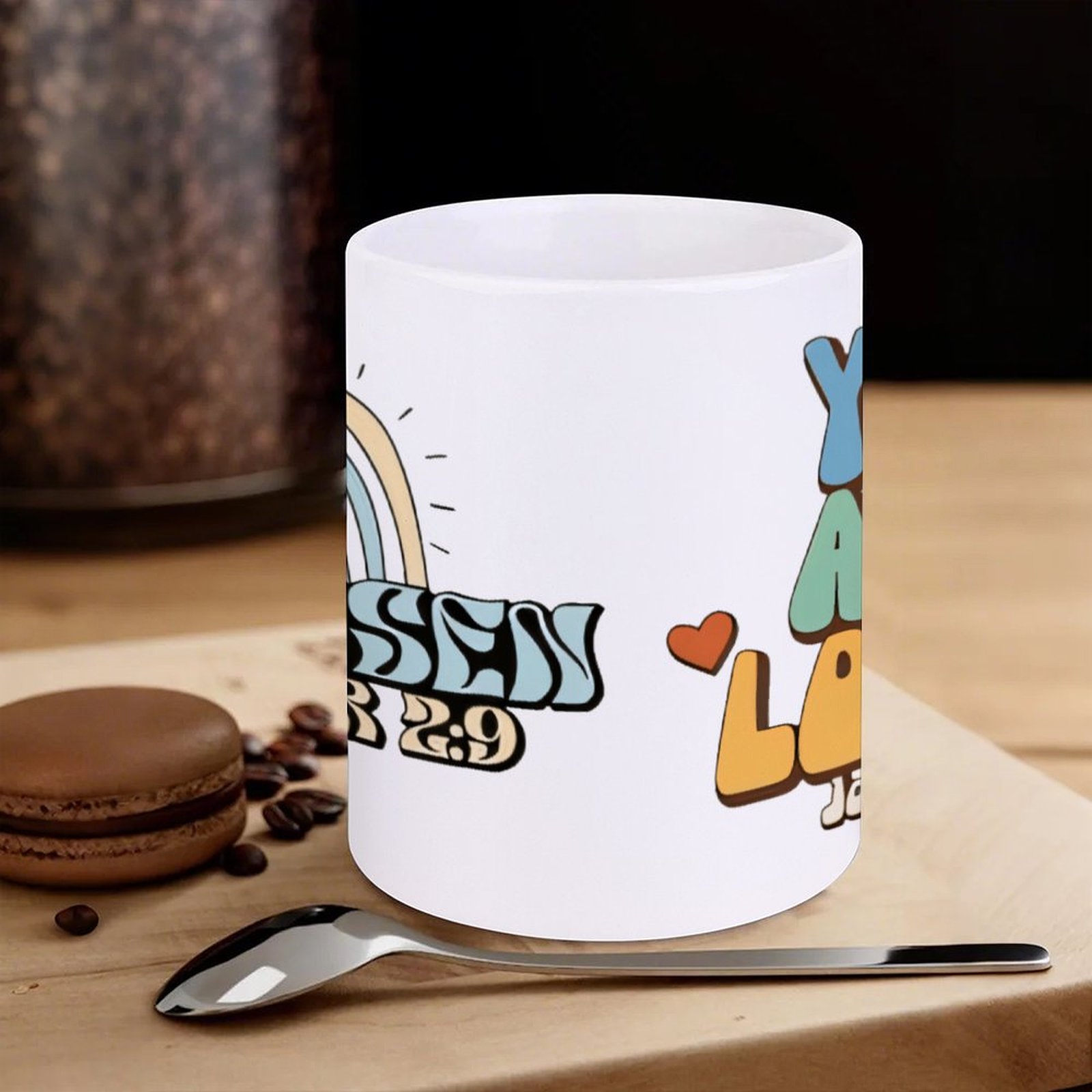 A Rainbow And A Rainbow With T – Sublimation Mug White Bewertung und Preis