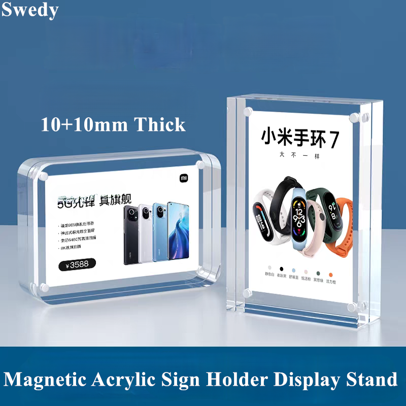 5 PCS 90x55mm Magnetic Acrylic – Photo Acrylic Block Bewertung und Preis
