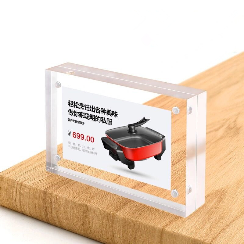5 PCS 90x55mm Magnetic Acrylic – Photo Acrylic Block Bewertung und Preis