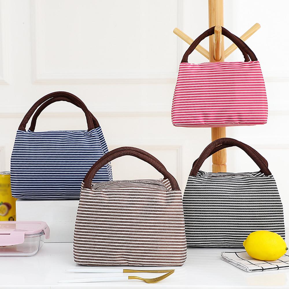 Striped Insulated Lunch Bag Po – Tote Bag Sublimation Bewertung und Preis