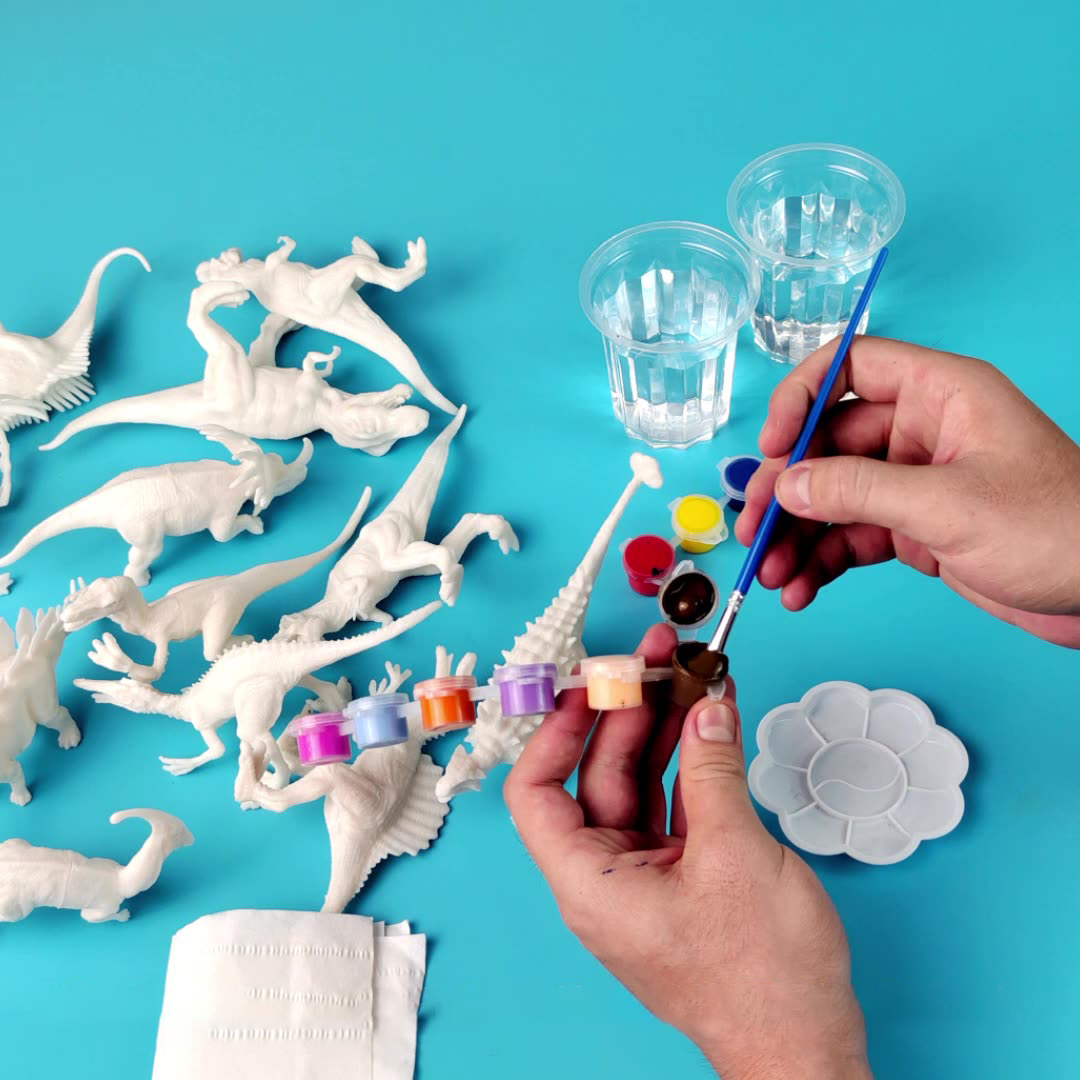 6pcs/8pcs, DIY Coloring Dinosa – Puzzle Blank White Bewertung und Preis