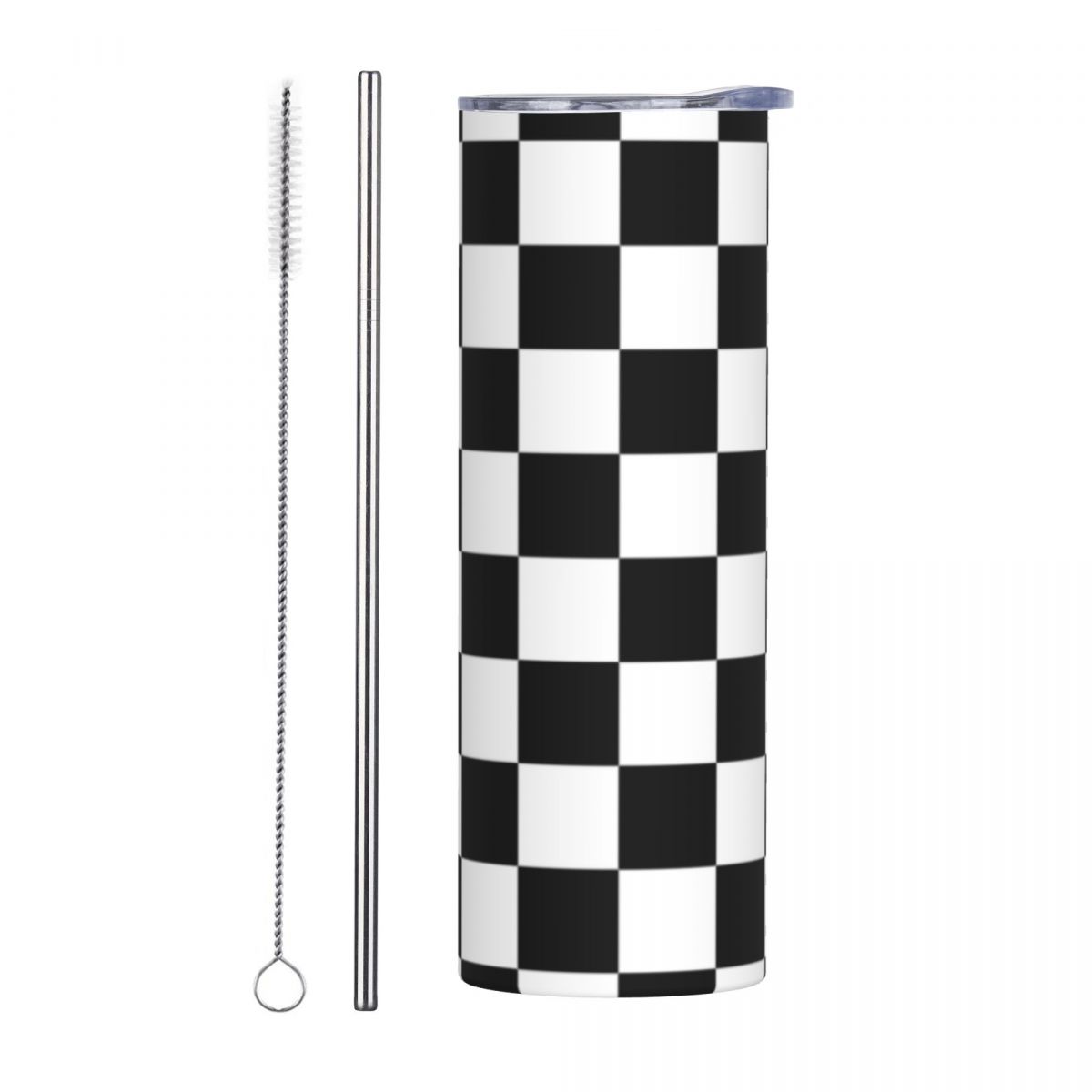 Black And White Checkerboard S – Tumbler 20Oz White Bewertung und Preis